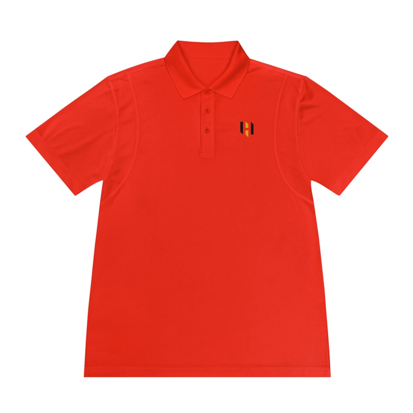 Men's Sport Polo Shirt — Minimal Gold Pin Chest Polo
