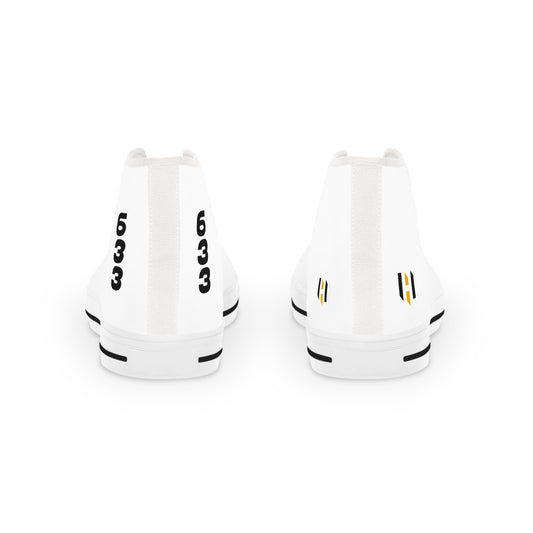 Stylish White High Top Sneakers for Men - Versatile Casual Footwear