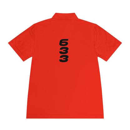 Men's Sport Polo Shirt — Minimal Gold Pin Chest Polo