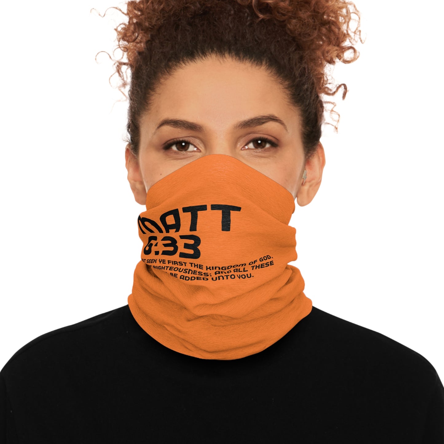 Versatile Tube Scarf for Outdoor Adventures - Stylish Orange Design