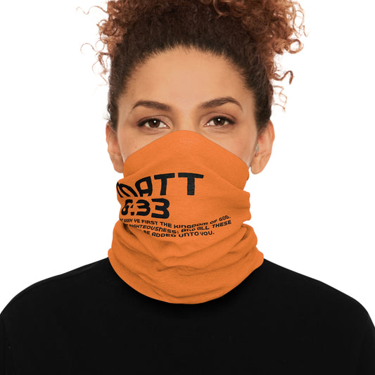 Versatile Tube Scarf for Outdoor Adventures - Stylish Orange Design
