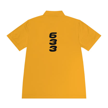 Men's Sport Polo Shirt — Minimal Gold Pin Chest Polo