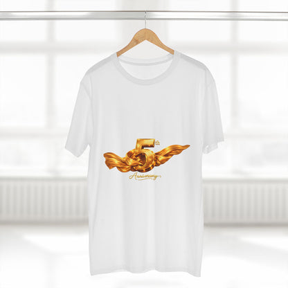 5th Anniversary Gold Wing Tee — Celebratory Anniversary T-Shirt