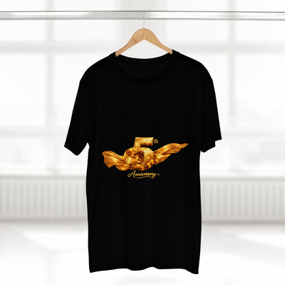 5th Anniversary Gold Wing Tee — Celebratory Anniversary T-Shirt