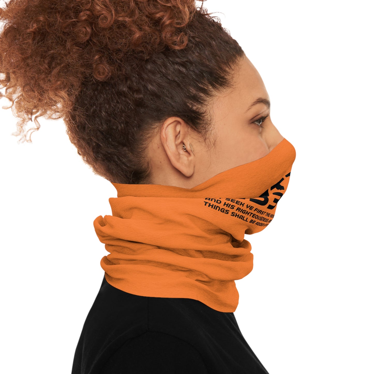 Versatile Tube Scarf for Outdoor Adventures - Stylish Orange Design