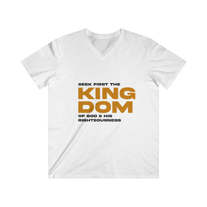 Men's Fitted V-Neck Short Sleeve Tee