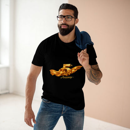 5th Anniversary Gold Wing Tee — Celebratory Anniversary T-Shirt
