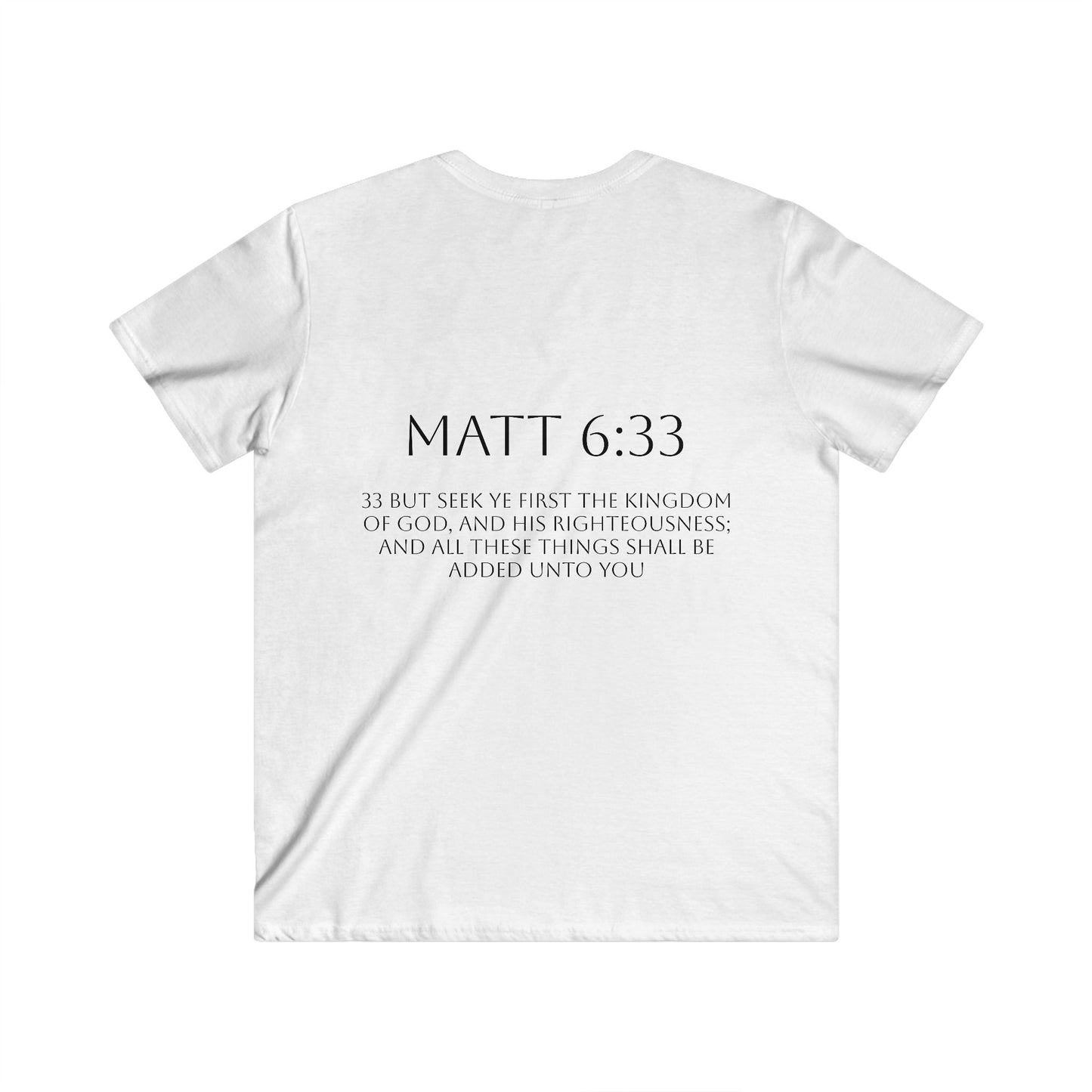 Men's Fitted V-Neck Short Sleeve Tee